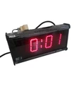 Ible-first slave 4-digit red single-sided indoor clock