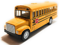 Kinsfun Yellow School Bus 5" Die Cast Metal Model Toy Car