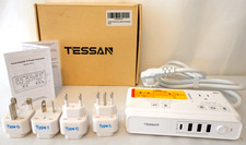 220V to 110V Voltage Converter Tessan Universal Travel Adapter with 4 USB open b