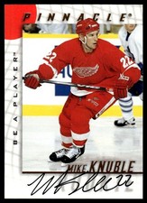 1997-98 Pinnacle Be a Player Autographs AU Mike Knuble Auto Detroit Red Wings