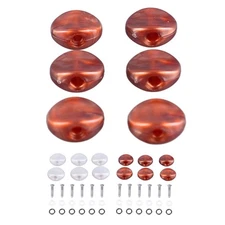 6PCS Tuning Key Button Electric Guitar Tuners Machine Head Replacement Button