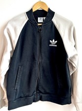 adidas women’s Originals Adicolor Classics Trefoil Colleague jacket in black