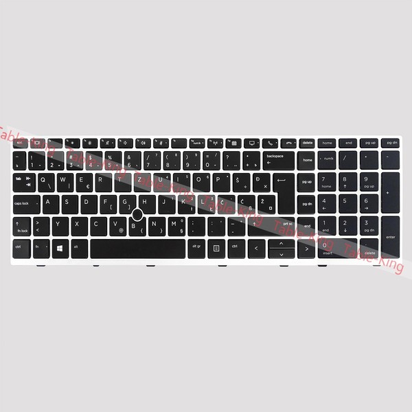 Slowenisch Backlit Tastatur FüR HP Elitebook 850 G5/850 G6/855 G5 G6/750 G5 G6-image