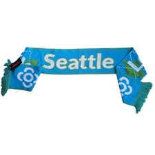 NWT NEW Ruffneck Seattle Sounders Level Ten Energy Scarf Blue Green White Knit