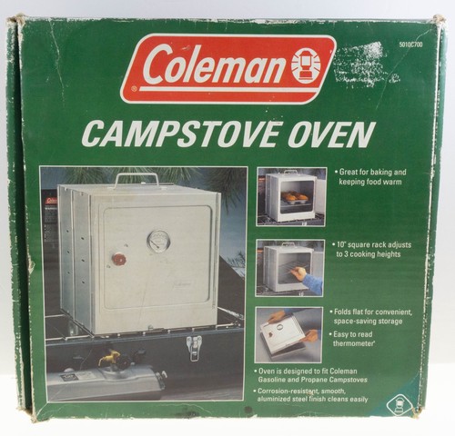 Coleman Campstove OVEN 5010C700 Barely Used w/Instructions Original Box + Rack
