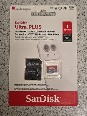 Original 1 TB micro SD XC Card - SANDISK Ultra  PLUS microSDXC  UHS I Karte