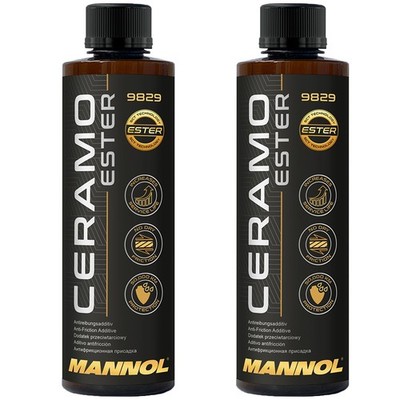 2x 250mL MANNOL MOTOR VERSCHLEIß SCHUTZ MOTORSCHUTZ ADDITIV CERAMO ÖL ZUSATZ