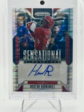 2025 Panini Prizm Hector Rodriguez Sensational Signatures Pulsar #33/199 Reds