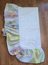 VTG 90s Disney Winnie the Pooh Tigger Crib Bed Skirt Red Ruffle Nursery