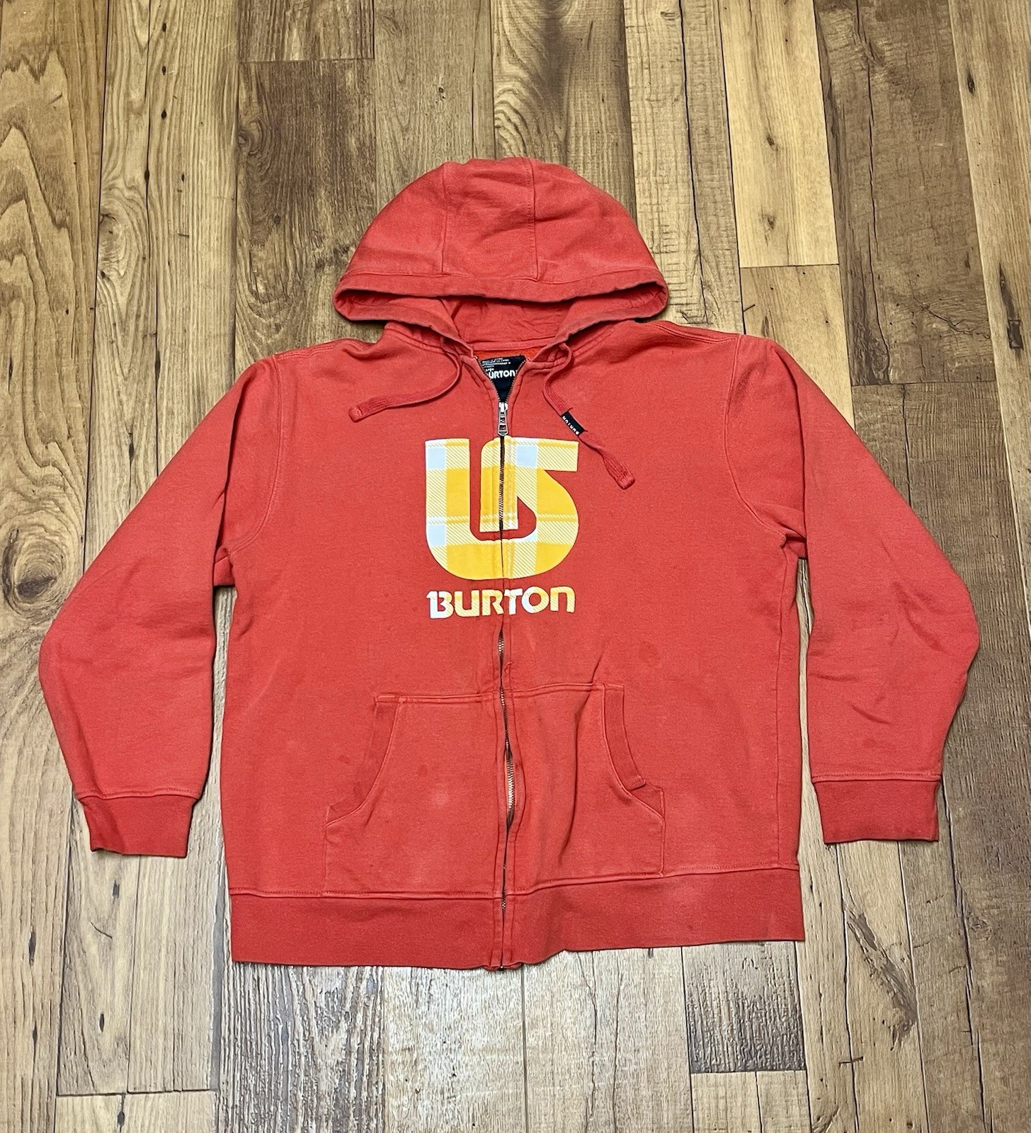 Vintage Y2K Burton Men’s Snowboarding Fulll Zip Up Hoodie Jacket/ Sz: Large