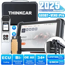 ThinkScan 689BT OBD2 Scanner Bidirectional Diagnostic TPMS Tool ECU Key Coding