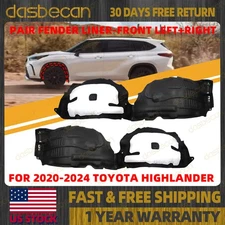 Pair Front Left & Right Side Inner Fender Liners For Toyota Highlander 2020-2024