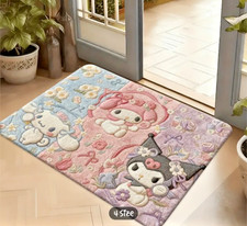 New Sanrio Kuromi My Melody Cinnamoroll Hello Kitty Accent Rug Bath Mat Area Rug