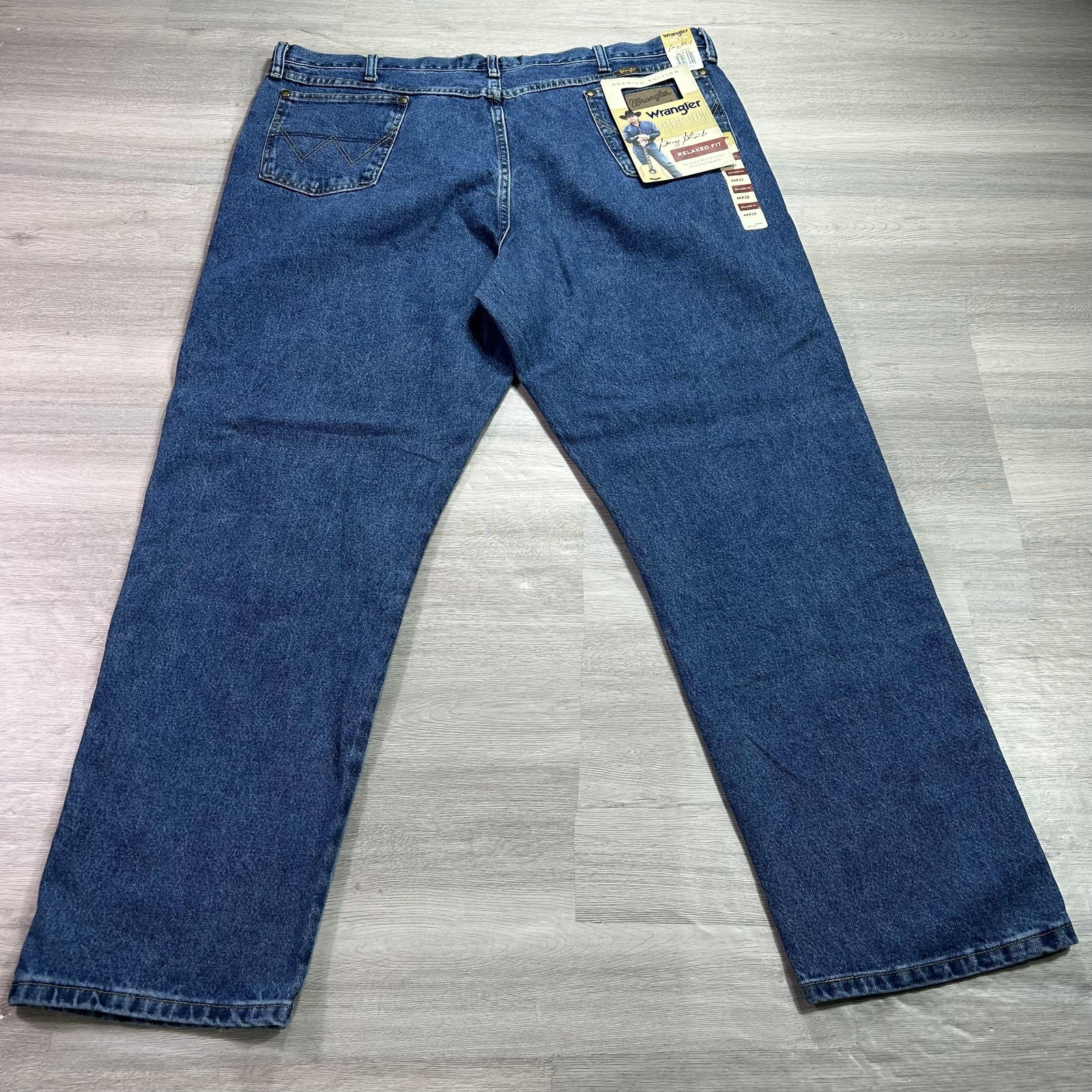 Mens 44x32 Blue Relaxed Denim Pants