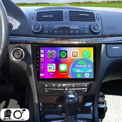 4+64G Autoradio Android 15 Navi CarPlay für Mercedes-Benz E-klasse W211 C219 CLS - Bild 1 von 4