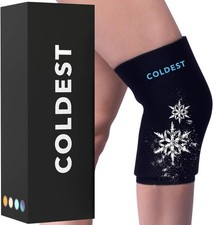Coldest Knee Ice Pack 360 - Pain Relief Compression, Small, black