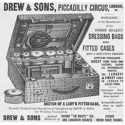 DREW & SONS Dressing Bags Victorian Advertisement 1900