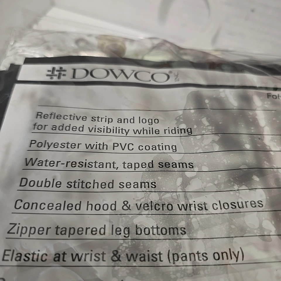 Dowco Motorcycle 2 Piece Rainsuit New SMALL Foto 4 de 4