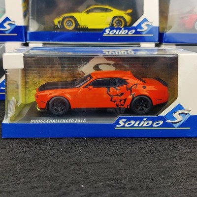 SOLIDO DODGE CHALLENGEGER SRT DEMON GO MANGO ORANGE 1:43 NEU BOX S4310306