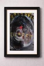 Basquiat Style Graffiti Abstract Art Painting, Graffiti + Art Palette Art Basil 