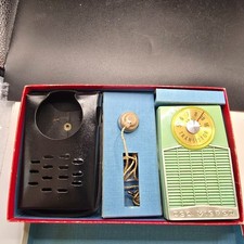RCA Victor 1-TP-1 Transistor Radio Mint Green w/Box IMPAC 1950s Mid-Century USA
