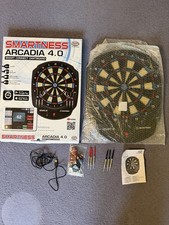 SMARTNESS ELEKTRONIK DARTBOARD ARCADIA 4.0 App unterstützt 2-Loch 41,7x52x3,2cm