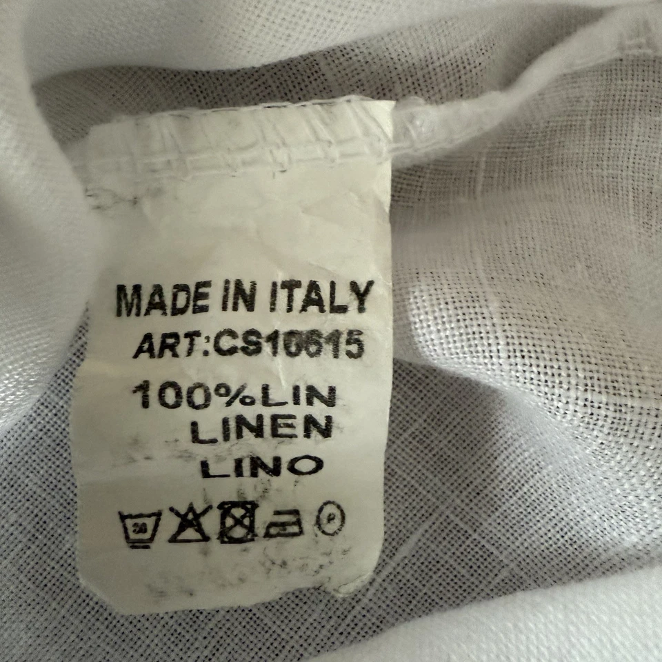 Vestido/Cubre/Túnica 100 % Lino Puro Grande Lagenlook, Talla Única, Bolsillos Boho Foto 4 de 4