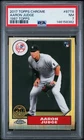 2017 Topps Chrome Aaron Judge 1987 RC Rookie #87T-8 Yankees PSA 7