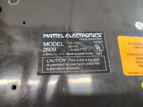 Mattel Intellivision Model 2609 Console Tested Working Space Armada Video Game