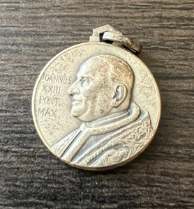 Pope John XXIII Coin Medal Silver Plated 25MM Medallion 28 To 1958