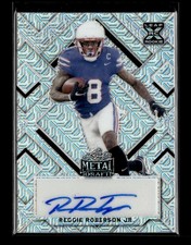 2022 Leaf Metal Draft #BA-RR1 Reggie Roberson Jr. Autographs Mojo Silver #/20