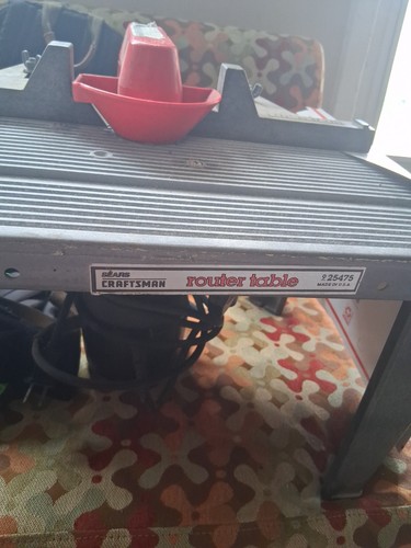 Craftsman Sears 925475 Router Table With 1.5 HP Router  Model 315.17492 Working