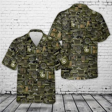 Military Army Jps Hawaiian Shirt