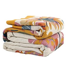 Boho Throw Blanket for Bed 60 x80 , 100 Cotton Woven Blanket for Couch Sofa, Ul