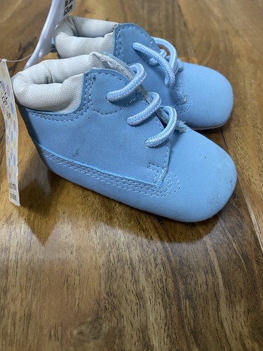 Baby Boy Blue Shoes Shoes Size 0-3 Months - Picture 4 of 6