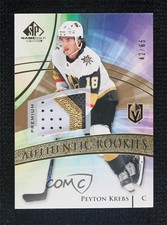 2020 Upper Deck SP Game Used Authentic Rookies Gold 42/65 Peyton Krebs Patch 3za