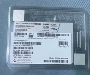Intel P4610 7.68TB SSD U.2 SSD PE2KE076T8 NVME VDV10152 VDC AMPS SSDPE2KE076T801