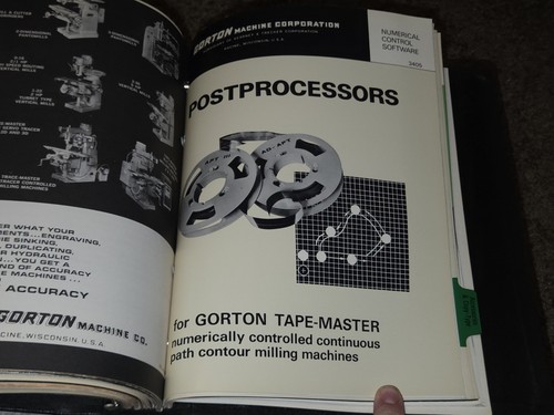 VTG Gorton Fine Machine Tools Sales Catalog Binder Book Brochure Lot MACHINIST  - Afbeelding 17 van 19