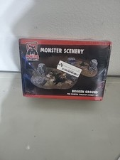 Monster Fight Club Scenery Broken Ground Terrain Miniature Rocks Trees - NIB