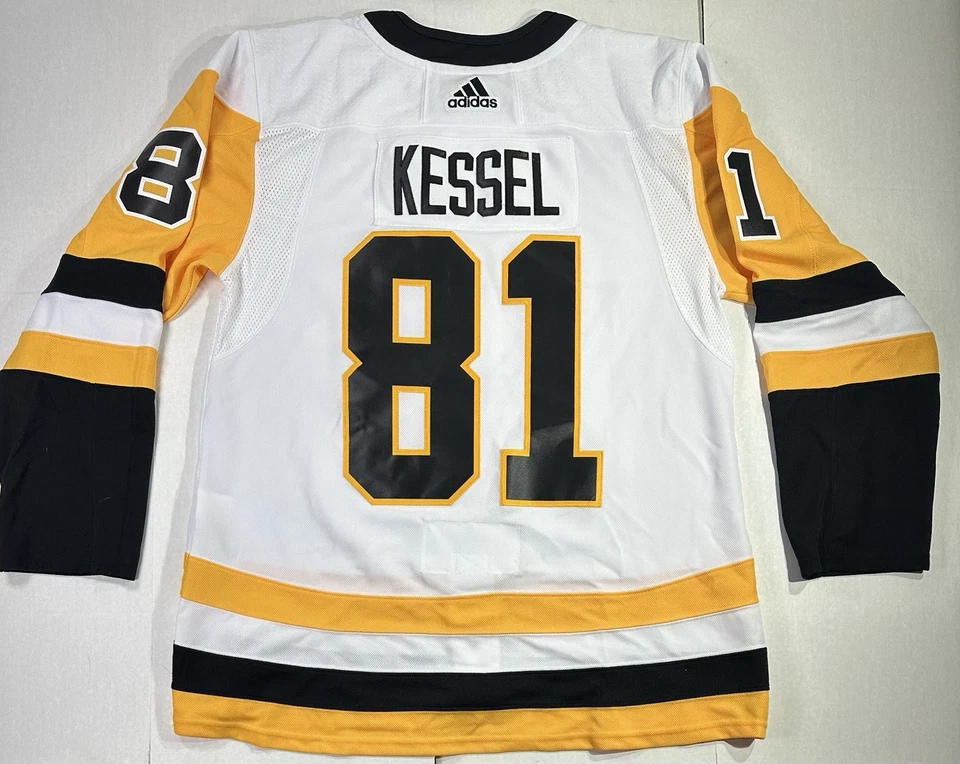 Camiseta Adidas NHL Pittsburgh Penguins Phil Kessel #81 blanca para hombre talla 52 L Foto 2 de 4