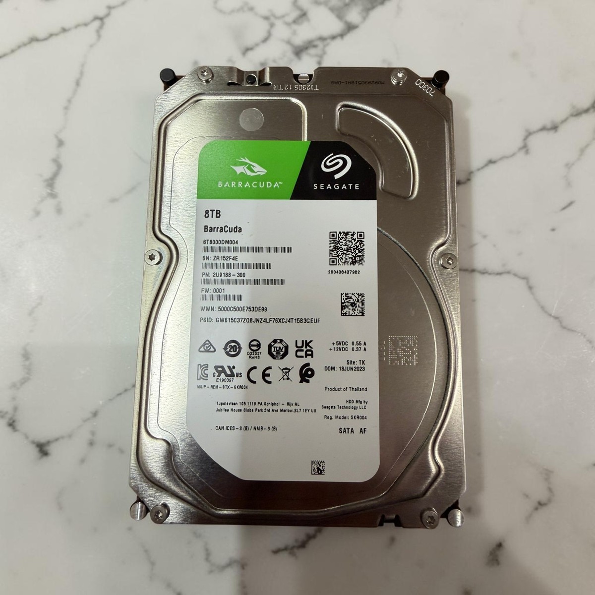 【新品未開封】Seagate 8TB HDD ST8000DM004 Seagate Barracuda 8TB, Internal 3.5