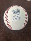 FREDDIE FREEMAN SIGNED AUTOGRAPHED OML 2024 WORLD SERIES BASEBALL MLB DODGERS