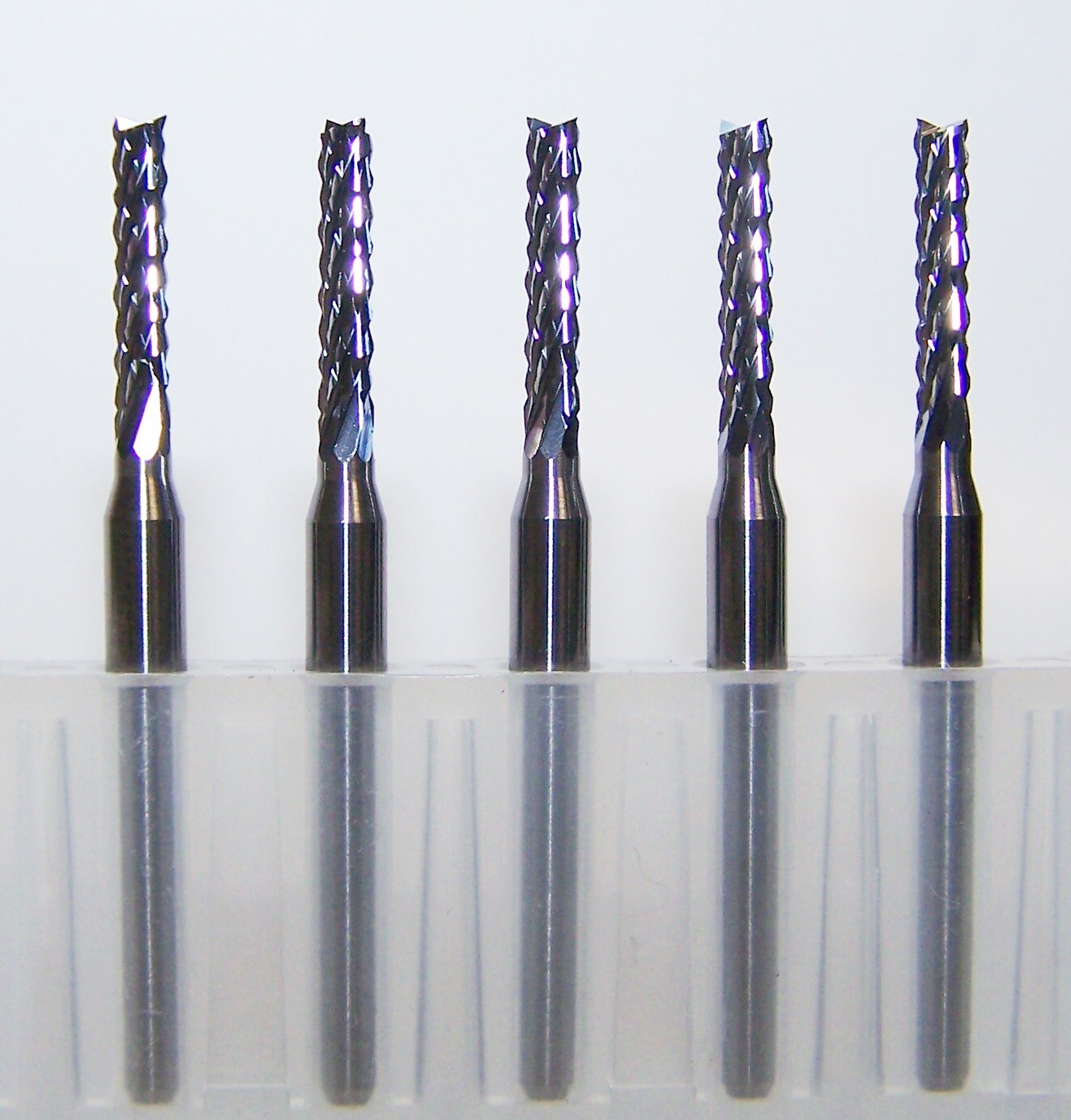 (5) 2.20mm (.0866") DIAMOND CUT CARBIDE ROUTER BURRS, FT Kyocera 2100-0866.394