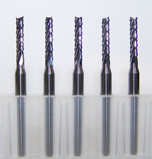 (5) 2.20mm (.0866") DIAMOND CUT CARBIDE ROUTER BURRS, FT Kyocera 2100-0866.394