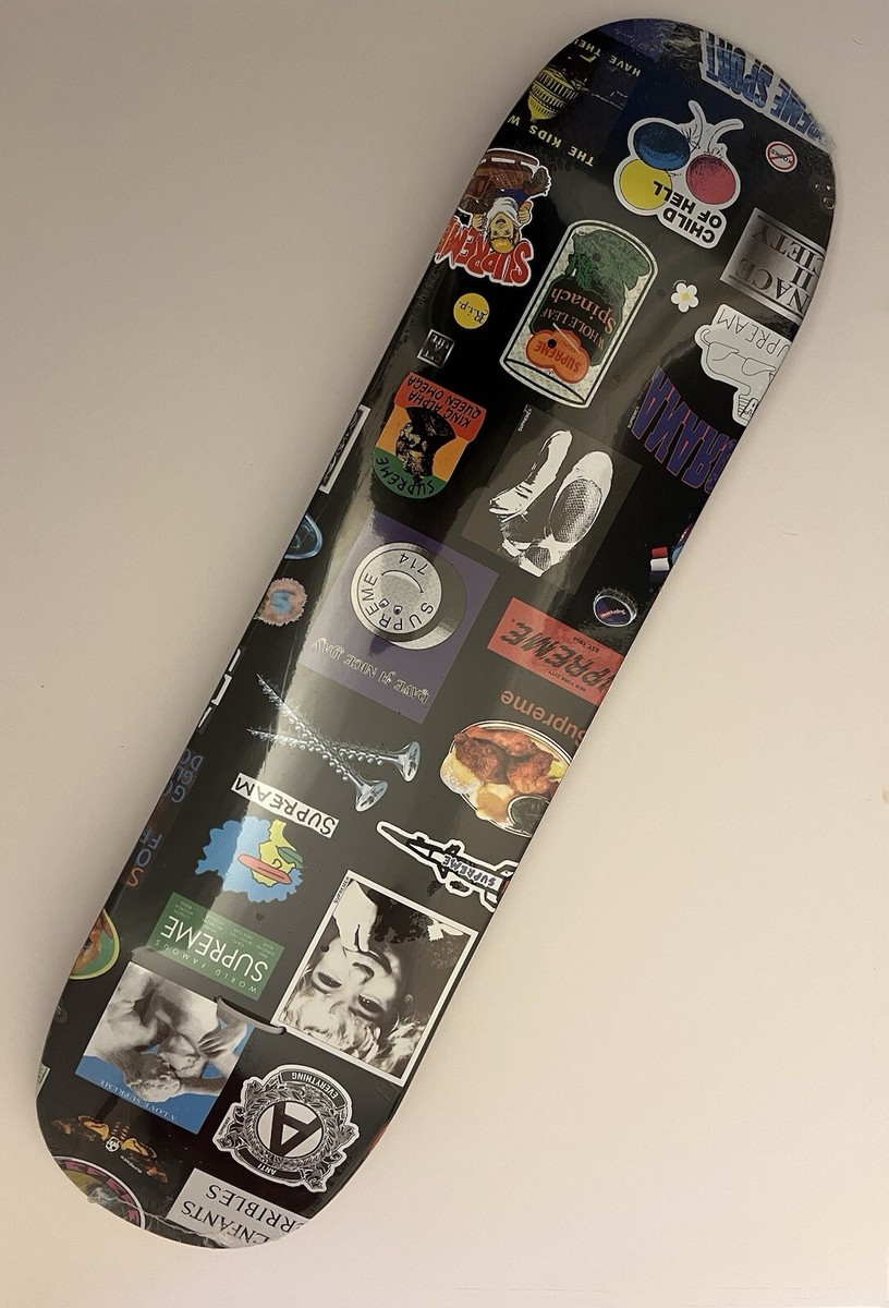 Supreme Stickers Skateboard Deck Black S/S 21 | eBay UK