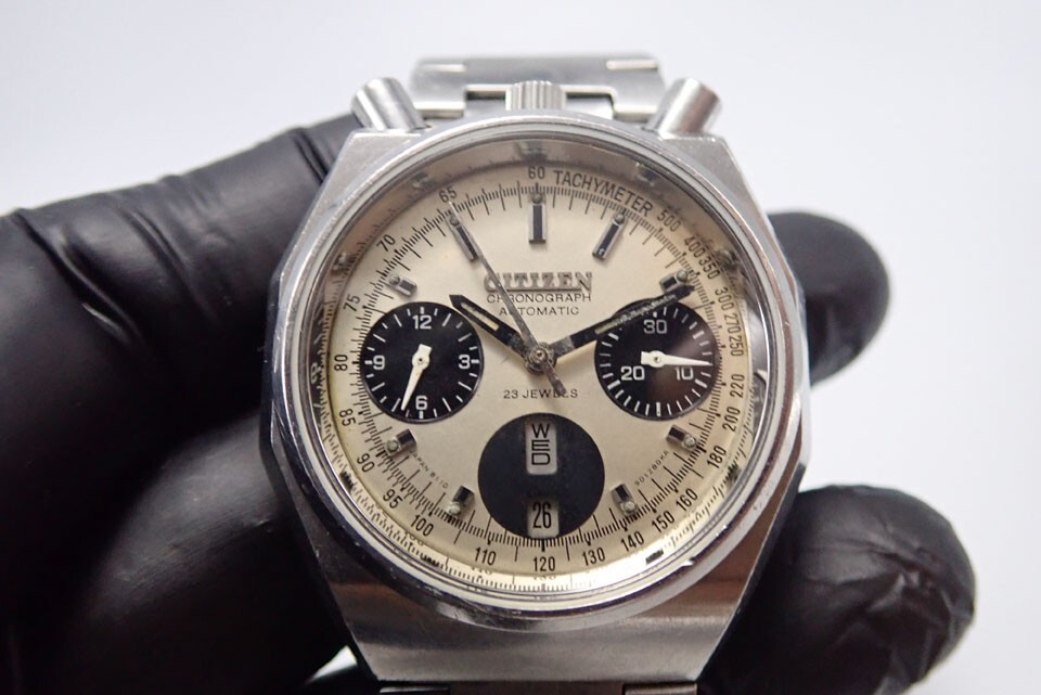 フィナボッチ Citizen 8110 Automatic Chronograph Watch BULLHEAD Octagon