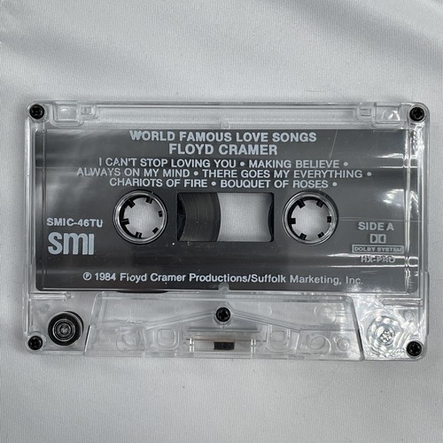 Floyd Cramer: World Famous Love Songs (Cassette, 1984) - Picture 3 of 4