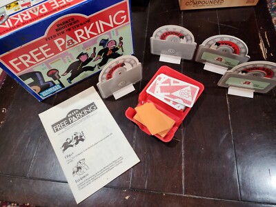 Vintage FREE PARKING Feed the Meter Game Parker Brothers 1988 Monopoly Complete
