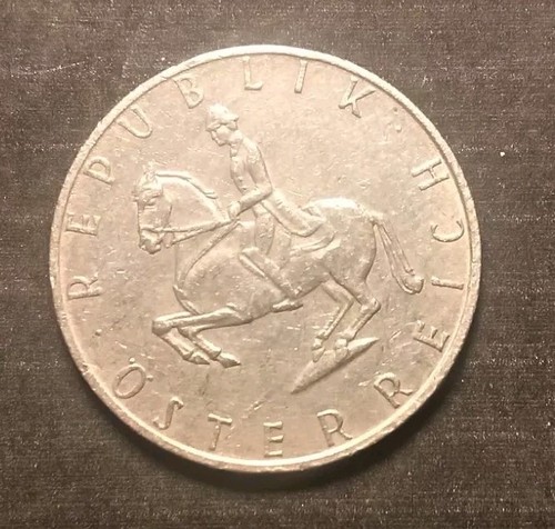 1970 Austria Five Schillings Coin