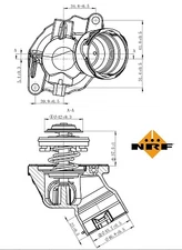 Thermostat Coolant Unova Fits Mercedes SLK CLK C-Class SL E-Class